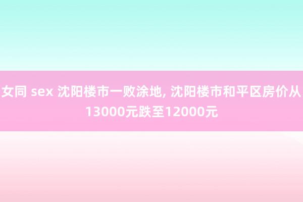 女同 sex 沈阳楼市一败涂地, 沈阳楼市和平区房价从13000元跌至12000元