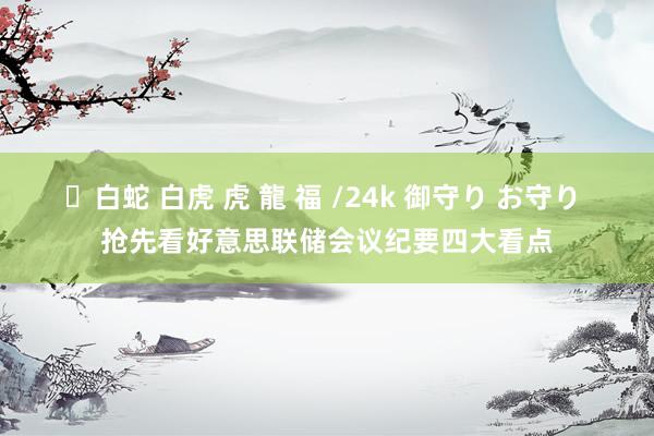 ✨白蛇 白虎 虎 龍 福 /24k 御守り お守り 抢先看好意思联储会议纪要四大看点