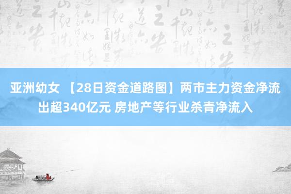 亚洲幼女 【28日资金道路图】两市主力资金净流出超340亿元 房地产等行业杀青净流入