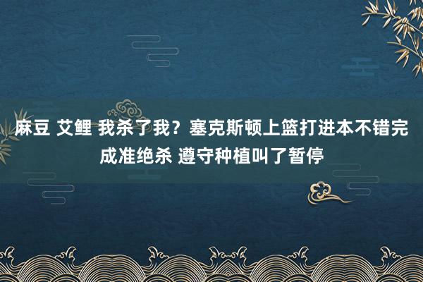 麻豆 艾鲤 我杀了我？塞克斯顿上篮打进本不错完成准绝杀 遵守种植叫了暂停