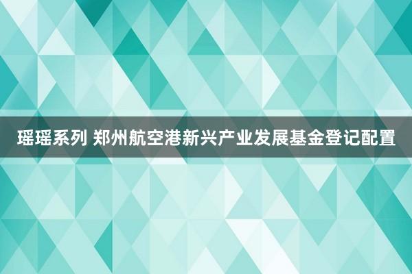 瑶瑶系列 郑州航空港新兴产业发展基金登记配置