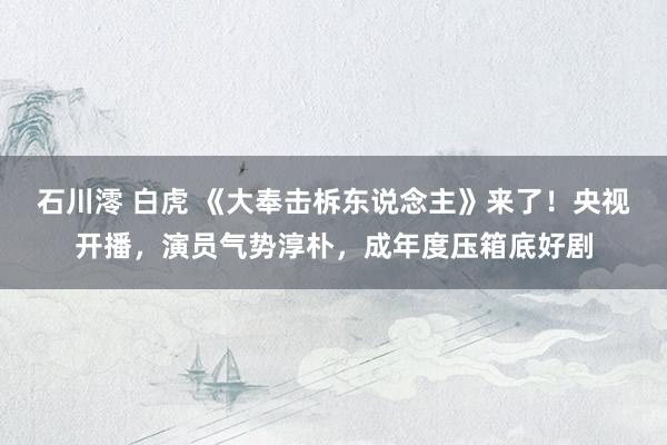 石川澪 白虎 《大奉击柝东说念主》来了！央视开播，演员气势淳朴，成年度压箱底好剧