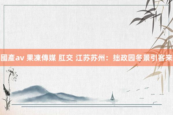 國產av 果凍傳媒 肛交 江苏苏州：拙政园冬景引客来