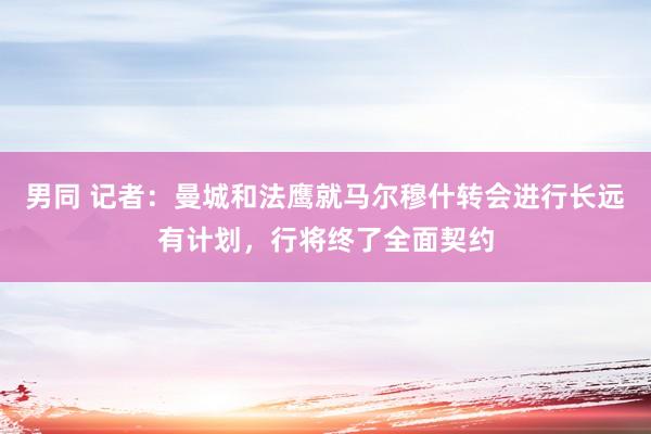 男同 记者：曼城和法鹰就马尔穆什转会进行长远有计划，行将终了全面契约