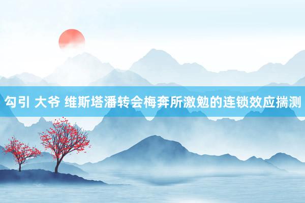 勾引 大爷 维斯塔潘转会梅奔所激勉的连锁效应揣测