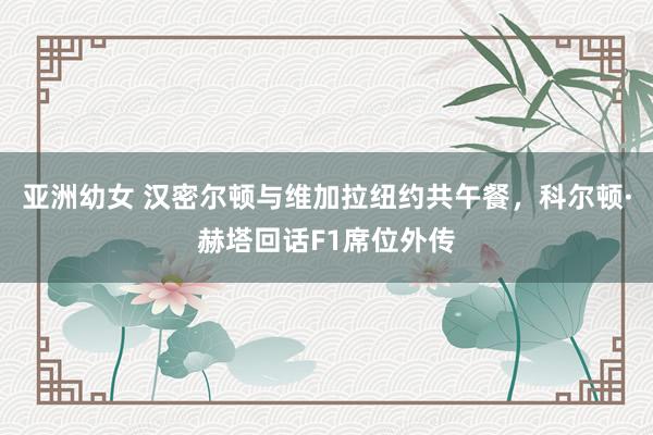 亚洲幼女 汉密尔顿与维加拉纽约共午餐，科尔顿·赫塔回话F1席位外传