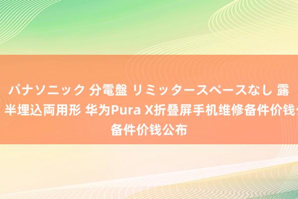 パナソニック 分電盤 リミッタースペースなし 露出・半埋込両用形 华为Pura X折叠屏手机维修备件价钱公布
