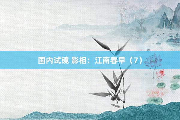 国内试镜 影相：江南春早（7）