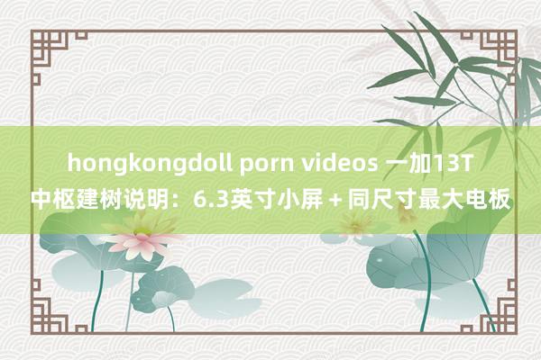 hongkongdoll porn videos 一加13T中枢建树说明：6.3英寸小屏＋同尺寸最大电板