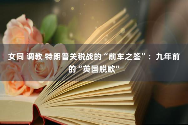女同 调教 特朗普关税战的“前车之鉴”：九年前的“英国脱欧”